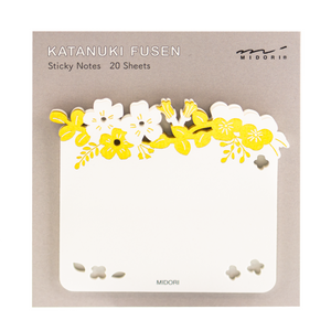Midori Sticky Note - Die Cutting Foil Stamping Flowers