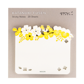 Midori Sticky Note Die-Cuttting - Foil Stamping- Flowers