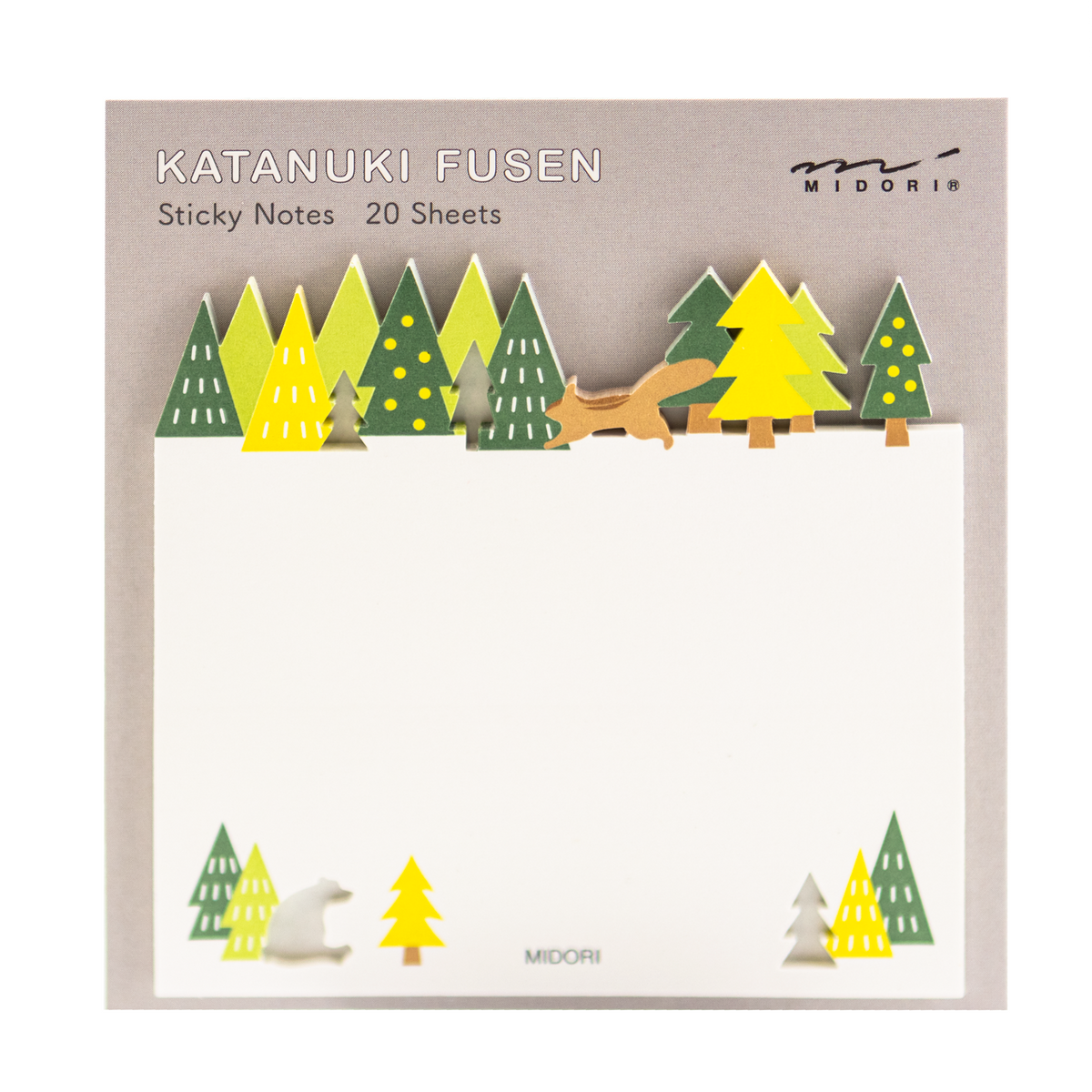 Midori Sticky Note - Die Cutting Forest