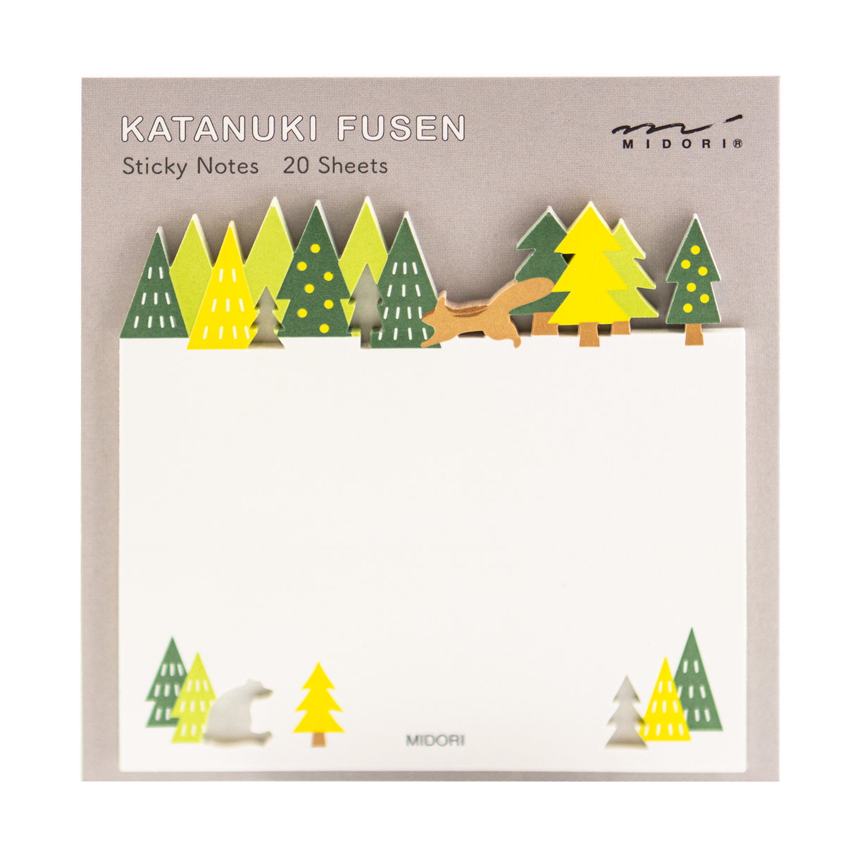 Midori Sticky Note Die cutting - Forest