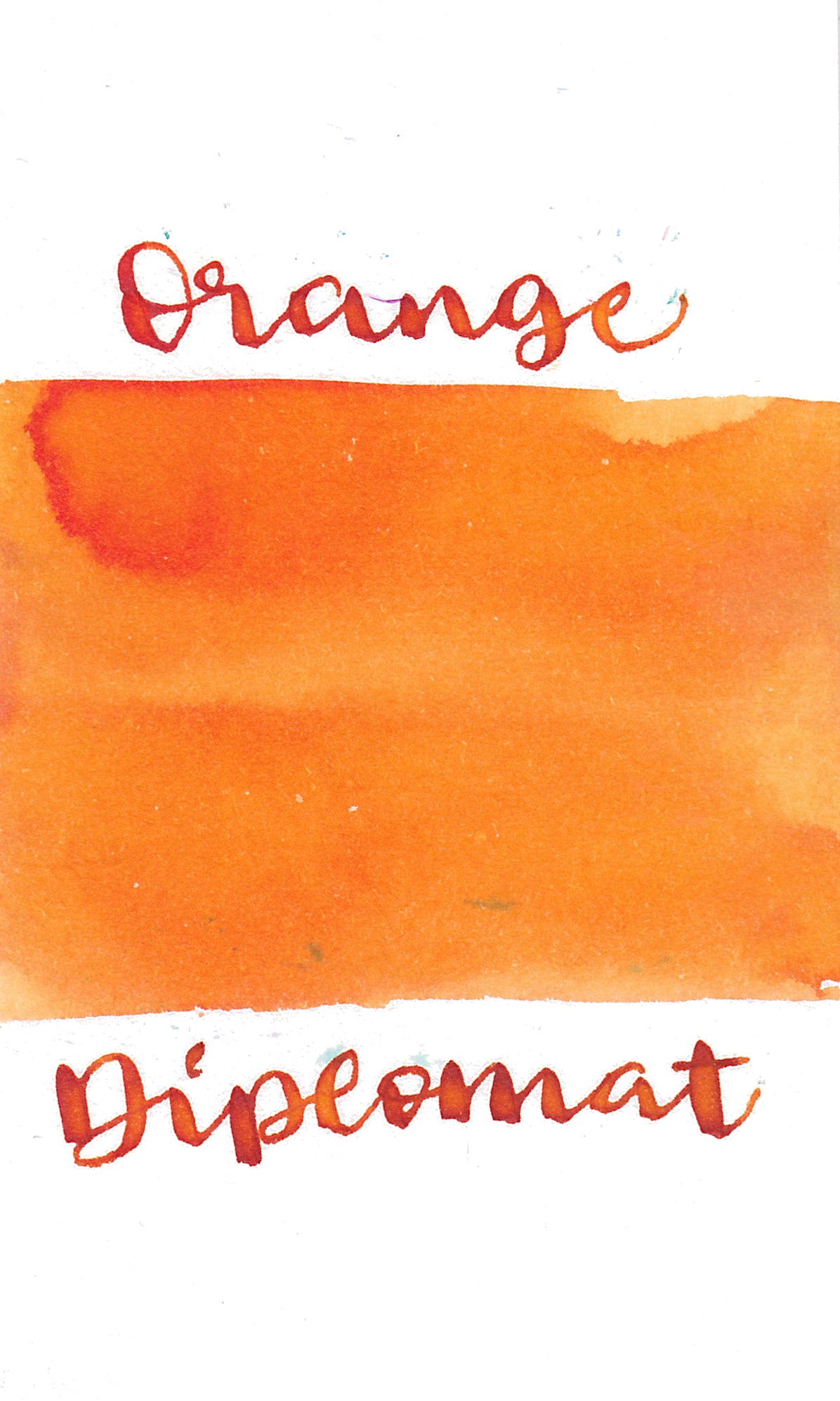 Diplomat Orange Ink