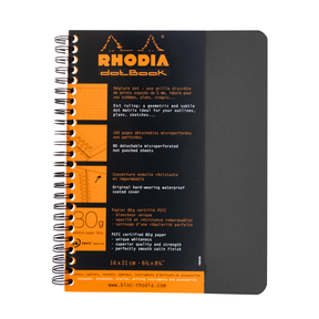 Rhodia Side Wirebound Notebook Dot Book 6 x 8 1/4