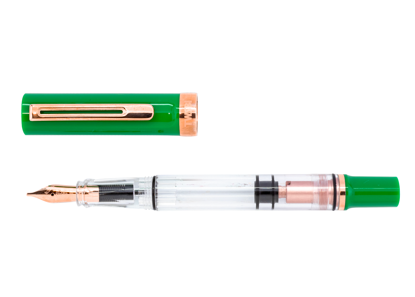 TWSBI ECO T Royal Jade w/ Rose Gold Fountain Gift Set