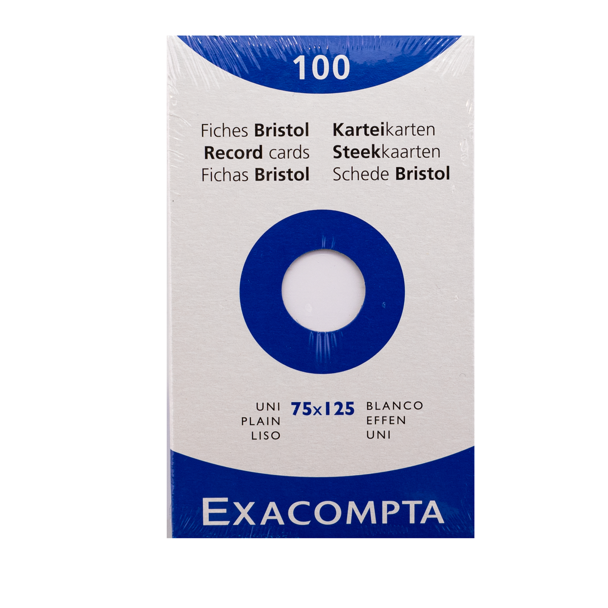 Exacompta Bristol Index Cards - White