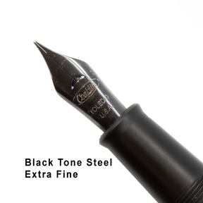 Conklin Carbon Fiber Stealth Word Gauge Fountain Pen - Purple