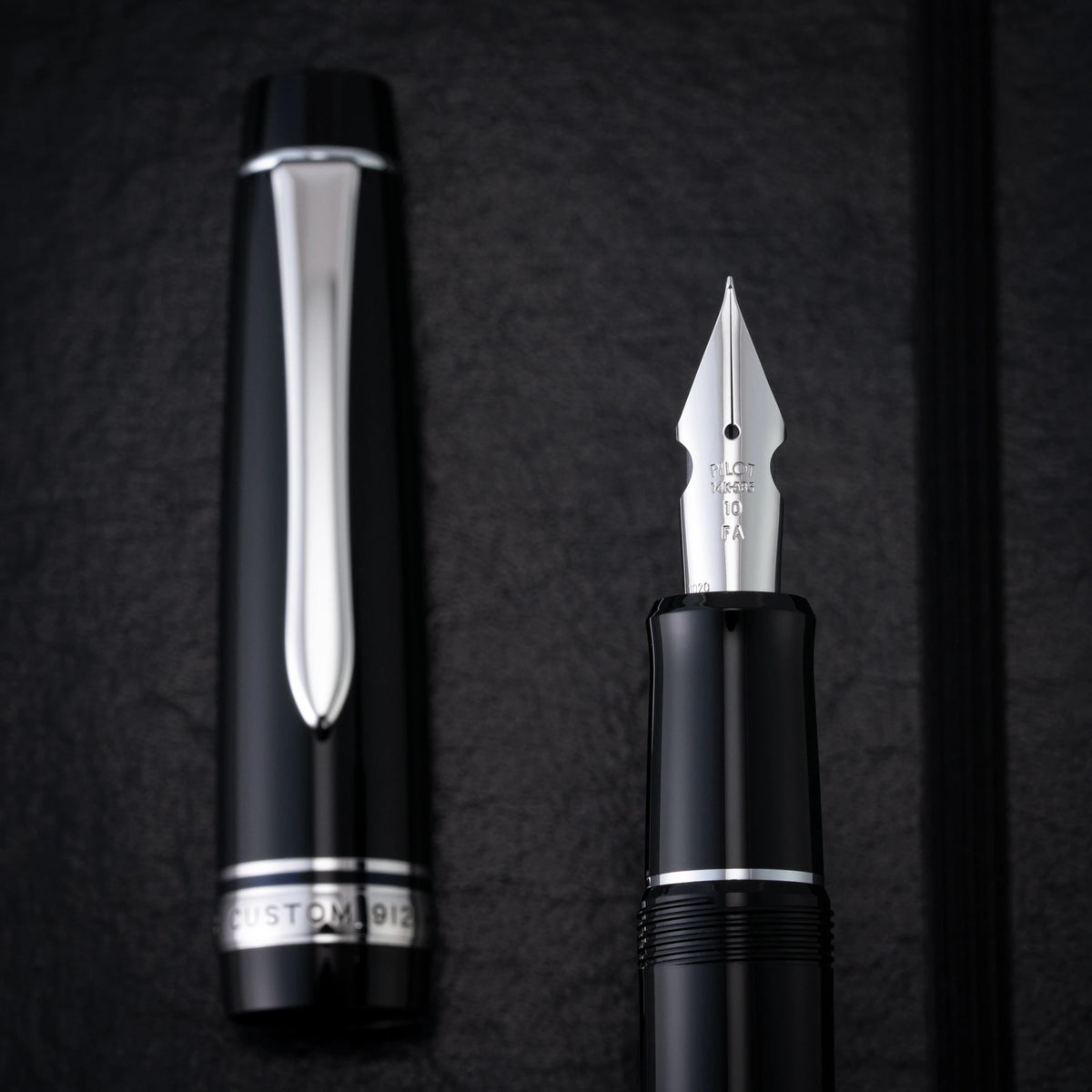 Pilot Custom 912 - Black with Rhodium Trim