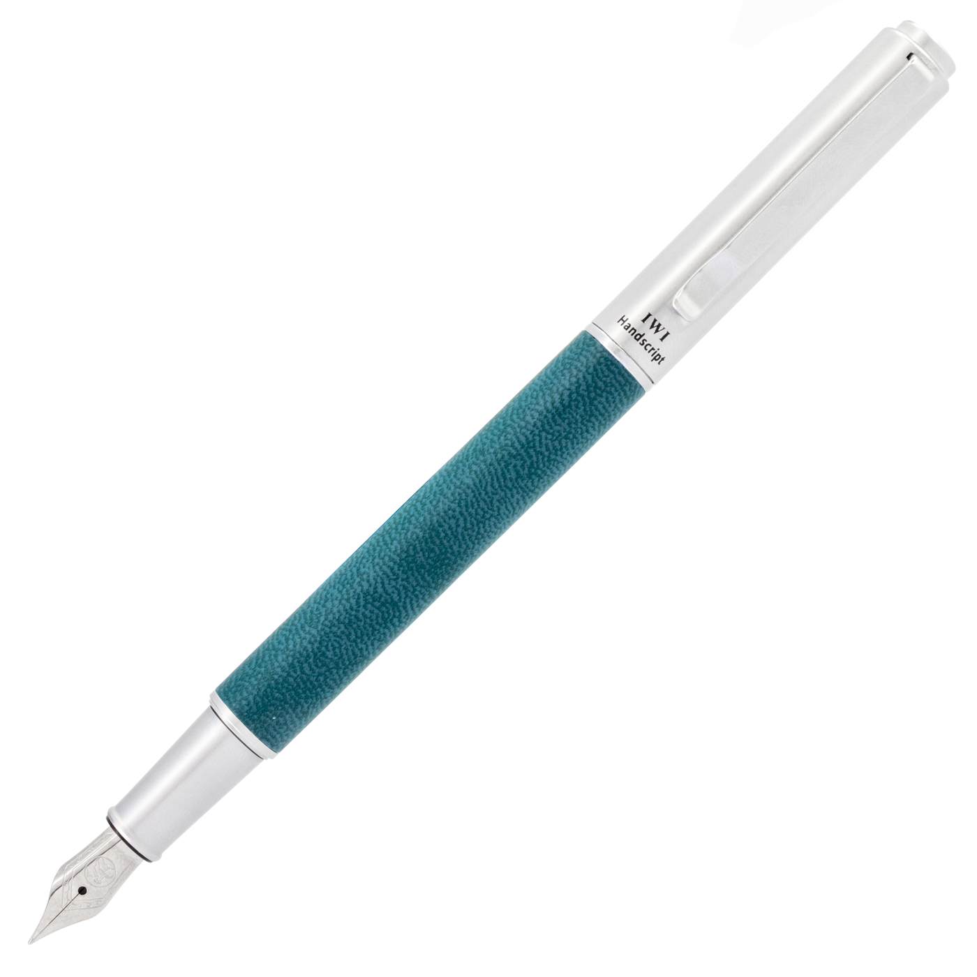 IWI Handscript Fountain Pen- Green Leather