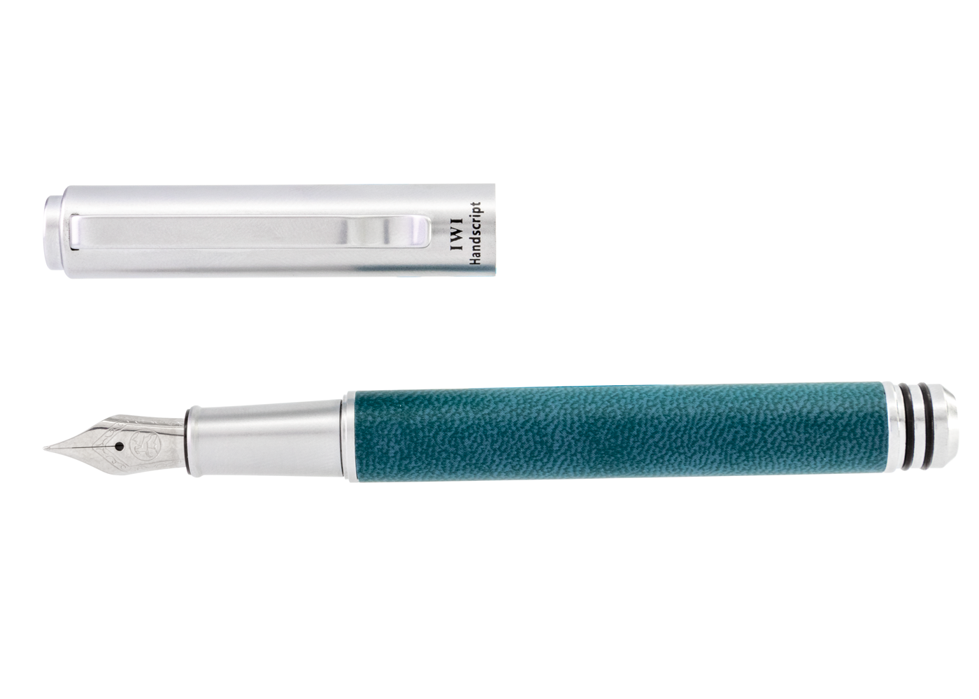 IWI Handscript Fountain Pen- Green Leather