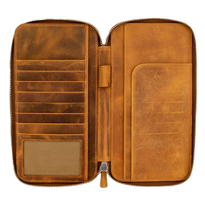 Galen Leather Co. Zippered Hobonichi Weeks Cover- Crazy Horse Brown