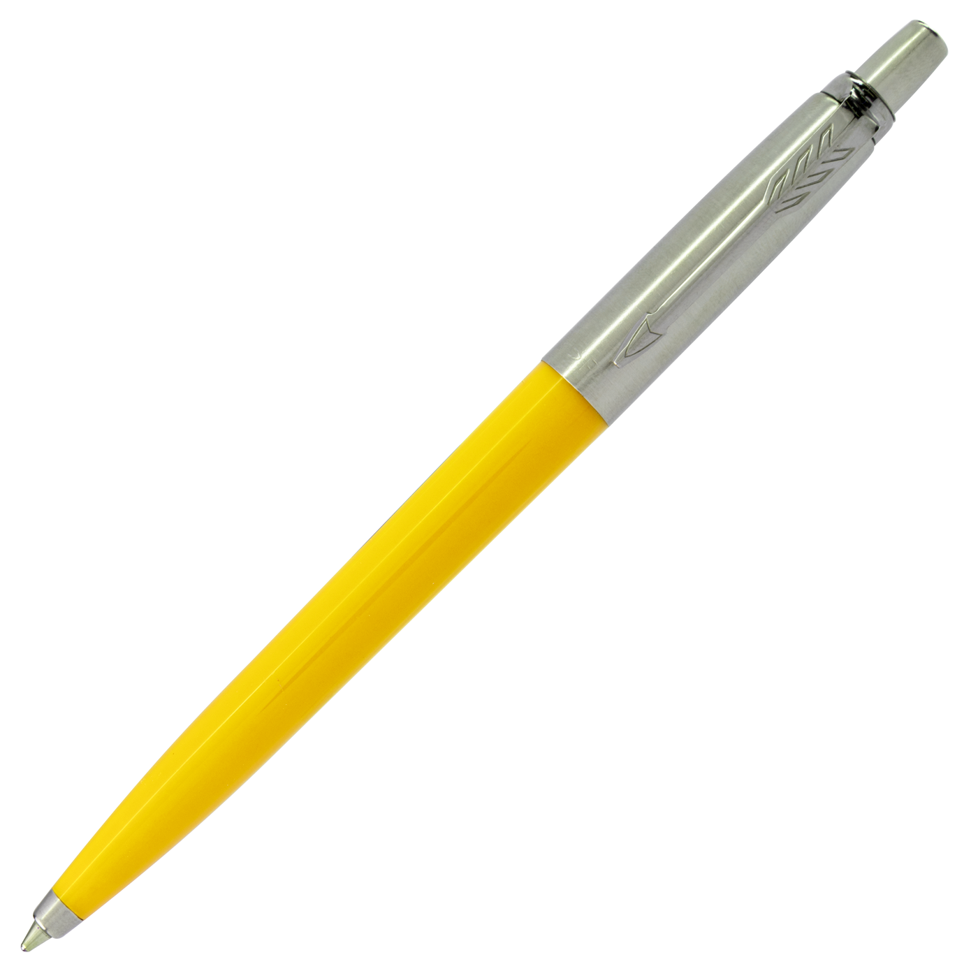 Parker Originals Yellow Plastic Barrel Stainless Cap