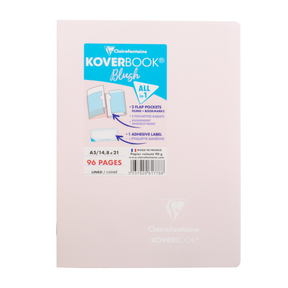 Clairefontaine Koverbook Blush- Staplebound Notebook (48 Sheets) - A5 - Rose