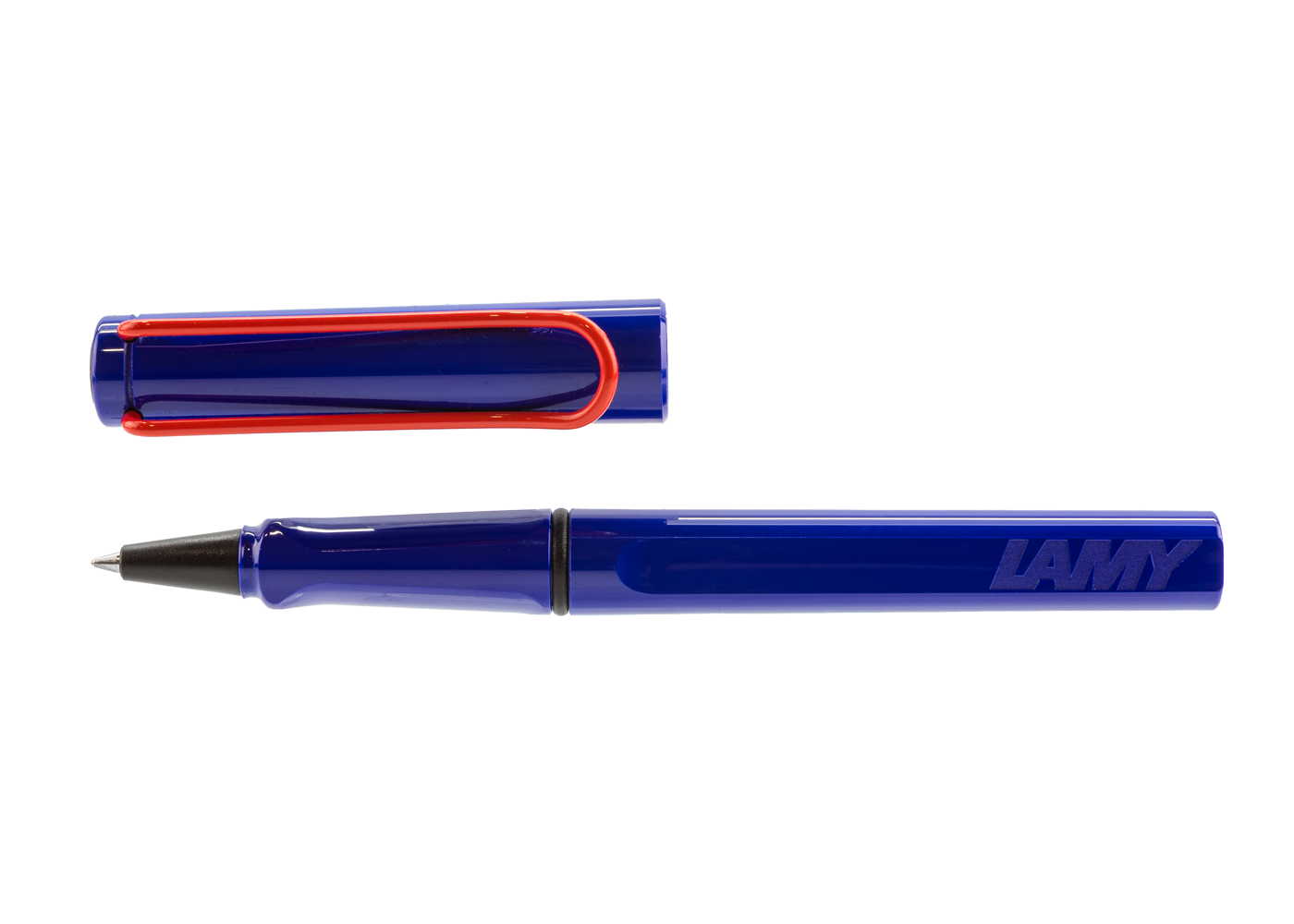 LAMY Safari Special Edition Rollerball Blue / Red clip