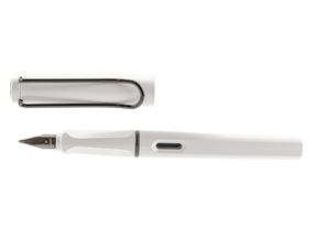 LAMY Safari Special Edition - White with Black clip - Fountain Pen
