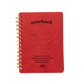 Life Stationery A6 Spiral Pocket Notebook 5mm Grid - Red