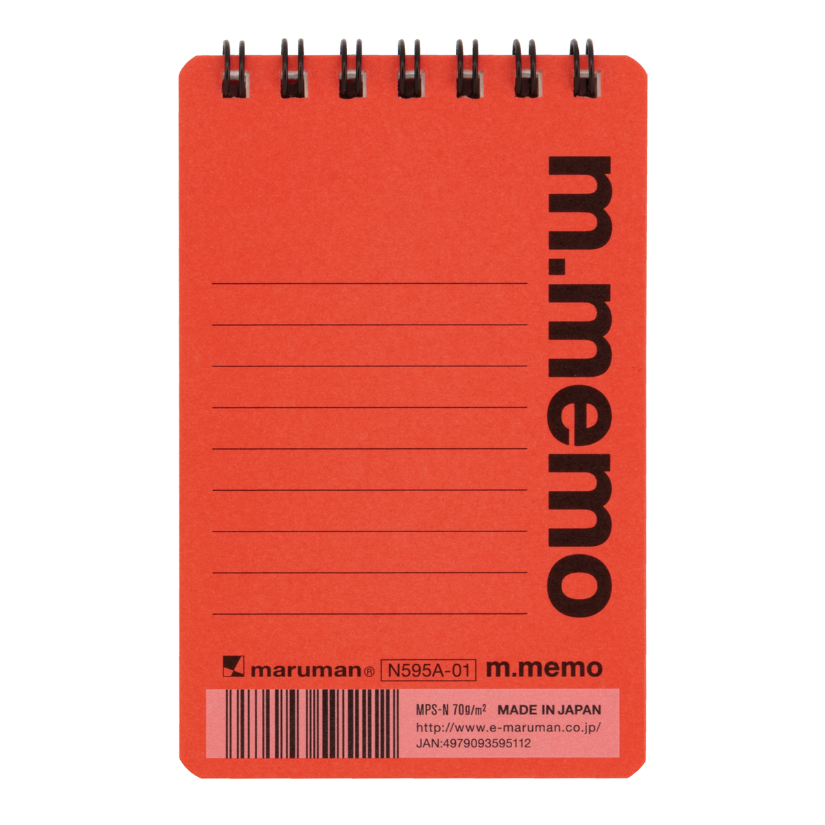 Maruman M.Memo Mini  Notepad A7- 6mm Rule - Lined