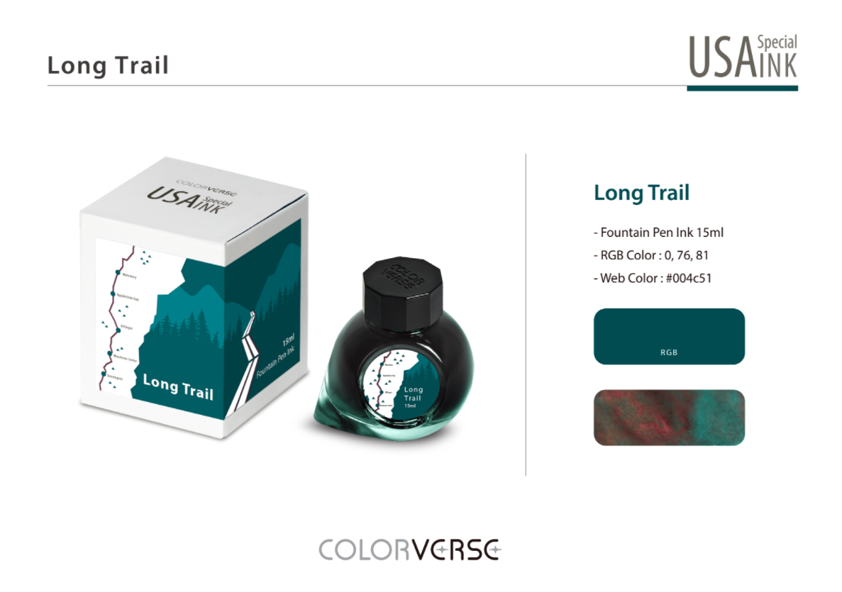 Colorverse USA Special Series Ink- Vermont - Long Trail
