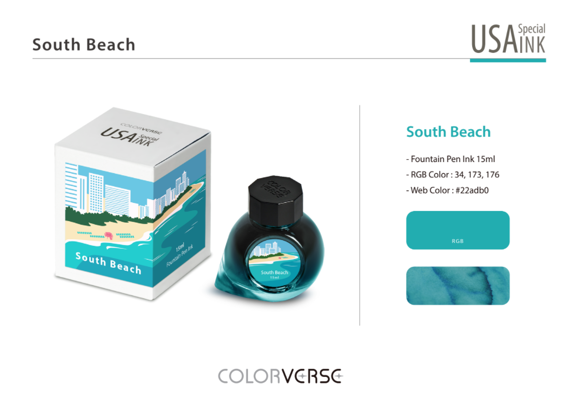 Colorverse USA Special Series Ink- Florida - South Beach