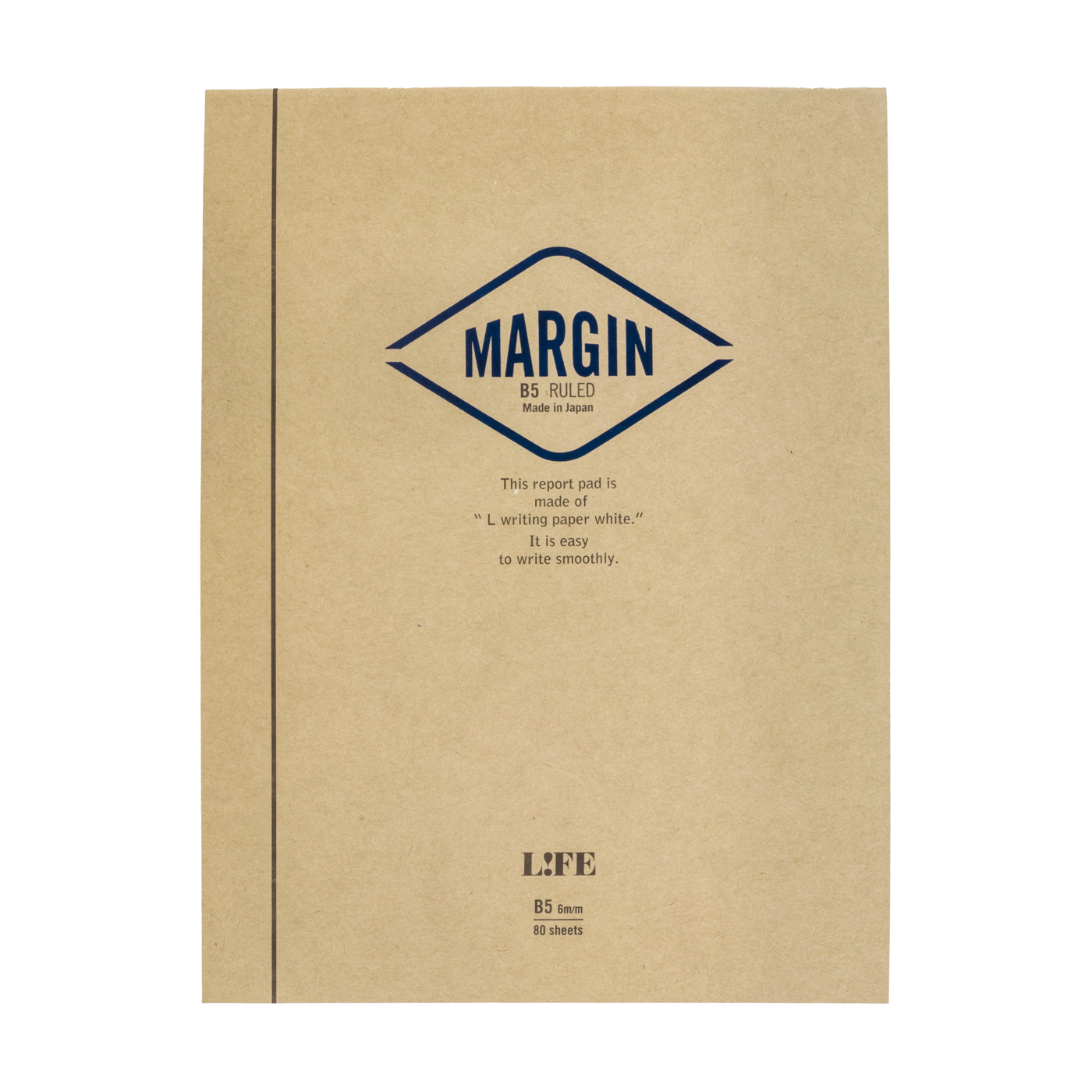 Life Stationery Margin B5 Top Bound Notebook