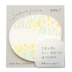 Midori Sticky Note - Transparency Flower Garden