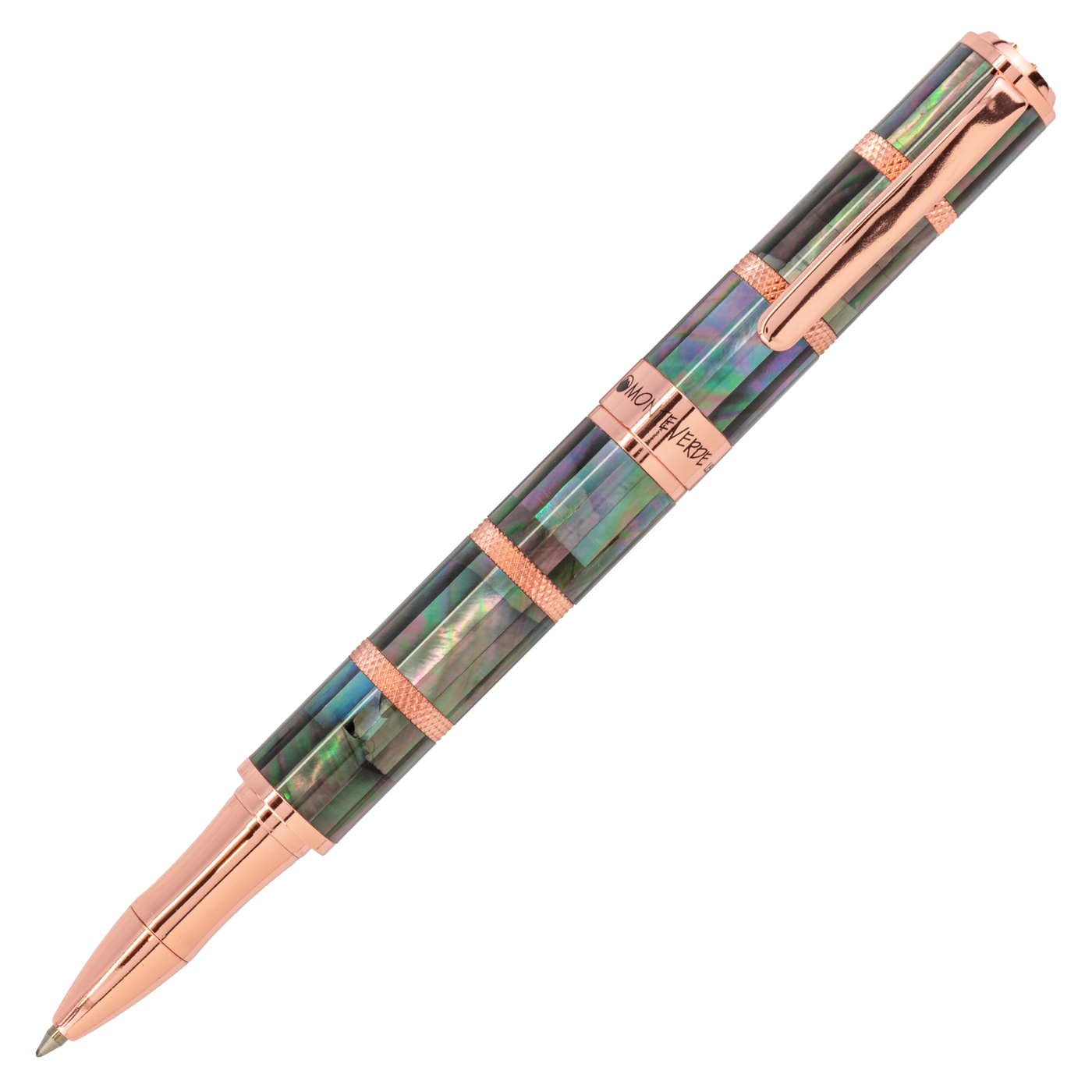 Monteverde Regatta Black Mother of Pearl w/ Rose Gold Trim Limited Edition Rollerball