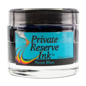Private Reserve the Neon collection is a Neon Blue. It dries in 20 seconds in a medium nib on Rhodia and has a wet flow. Private Reserve ink is made in the United States. 