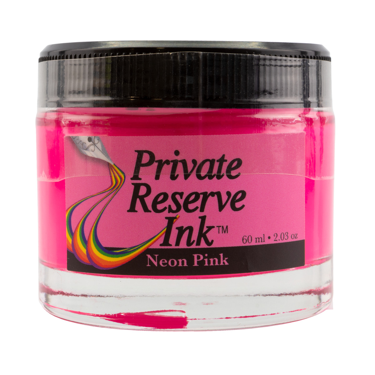 Private Reserve -This offering from the Neon collection is a Neon Pink. It dries in 20 seconds in a medium nib on Rhodia and has a wet flow. Private Reserve ink is made in the United States. 