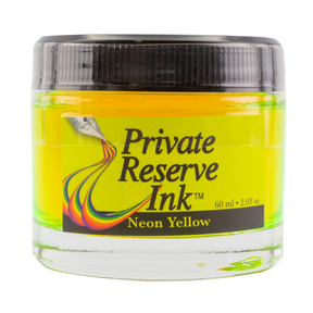 Private Reserve -This offering from the Neon collection is a Neon Yellow. It dries in 20 seconds in a medium nib on Rhodia and has a wet flow. Private Reserve ink is made in the United States. 