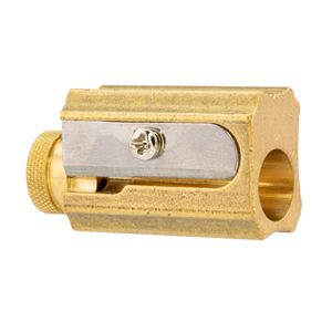 DUX Brass Pencil Sharpener - Adjustable with Case