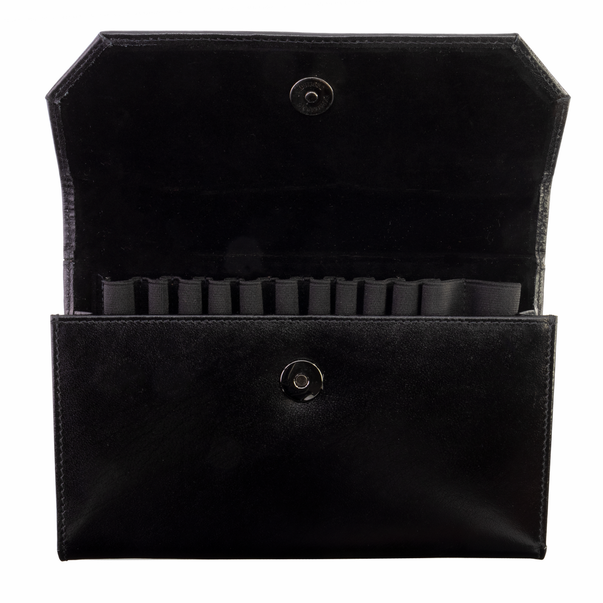 Girologio Leather Penfolio 12 Pen Case Black