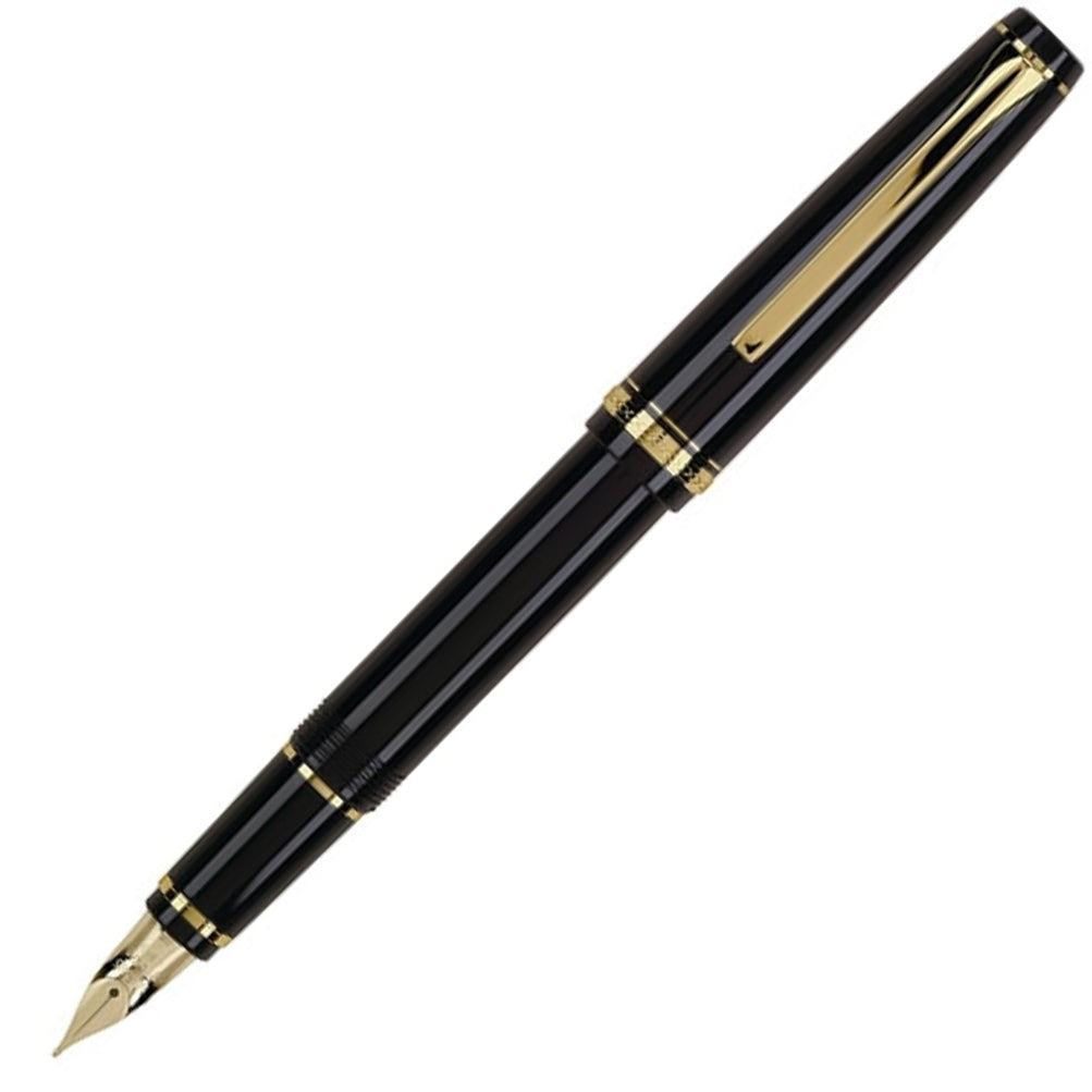 Pilot Falcon Black with Gold Trim