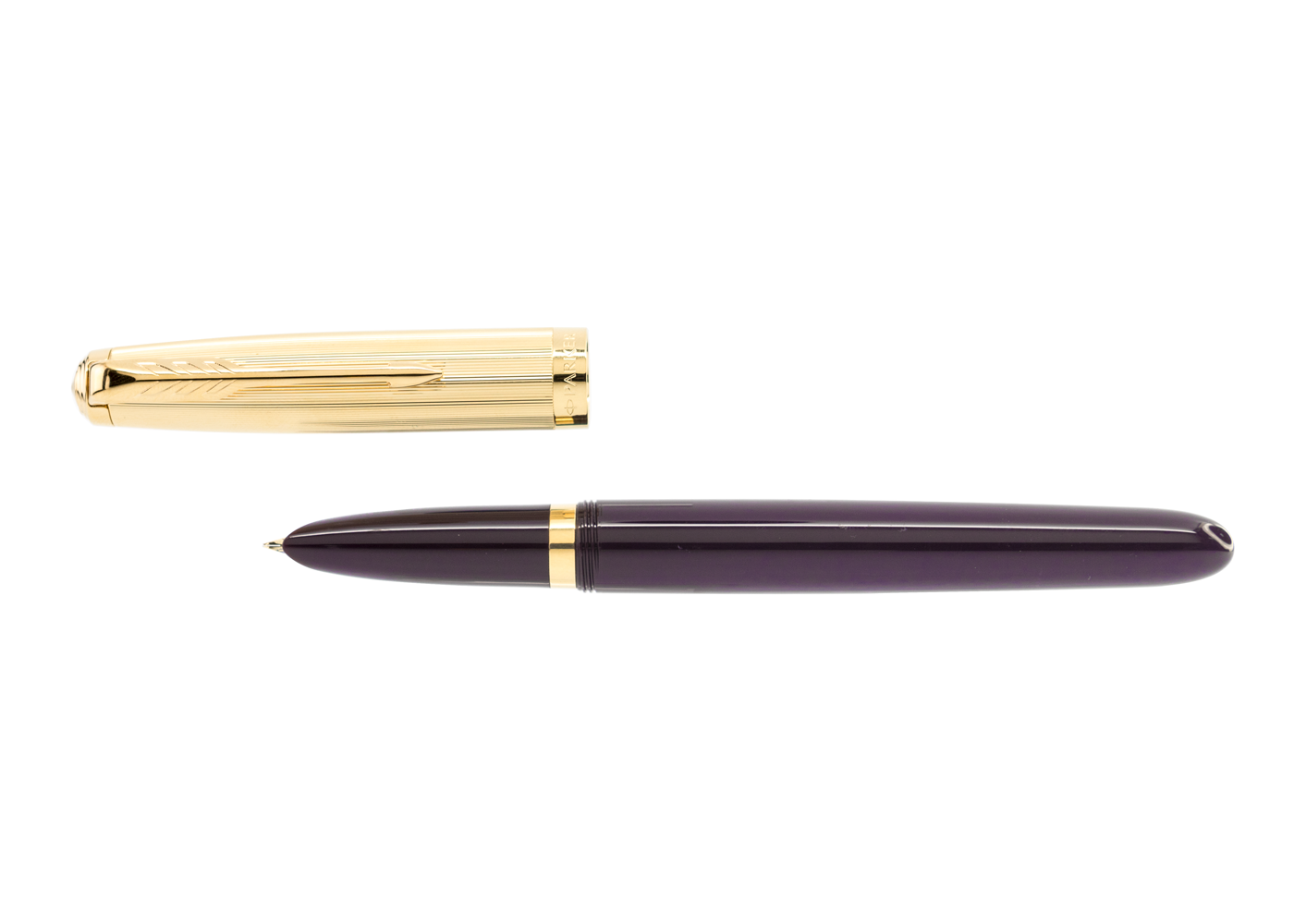 Parker 51 Deluxe Plum with 18k Gold Trim Fountain Pen