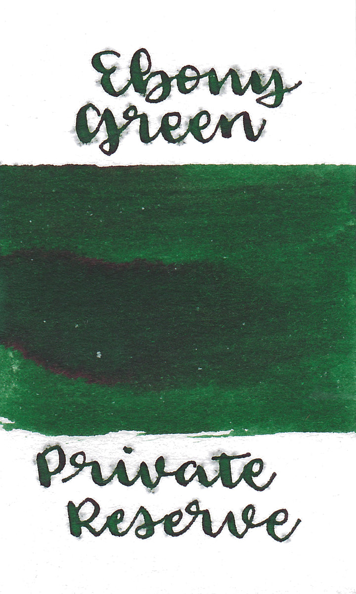 Private Reserve Fountain Pen Ink Cartridges - 12 Pack Ebony Green Universal Standard Size