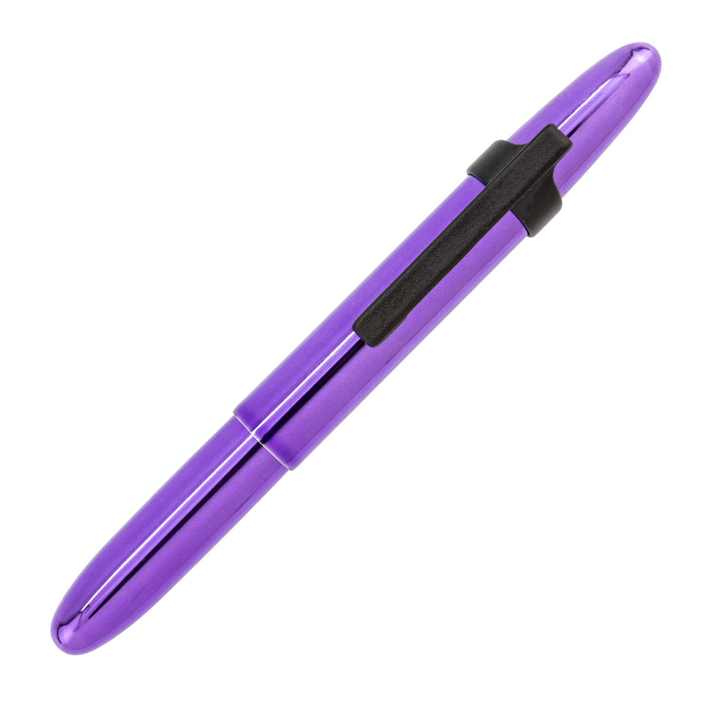 Fisher Space Pen Bullet - Purple Haze with Black Finger Grip & Matte Black Clip