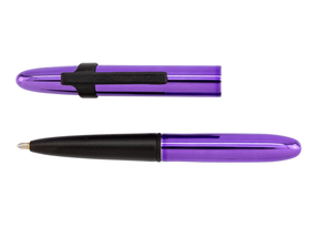 Fisher Space Pen Bullet - Purple Haze with Black Finger Grip & Matte Black Clip