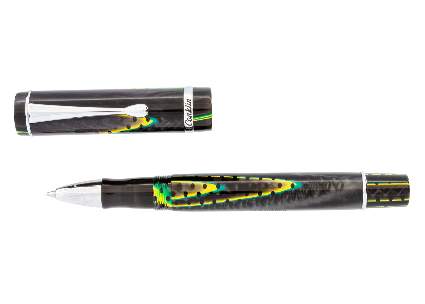 Conklin Duragraph Vanness Exclusive Black/Green Swirl Rollerball