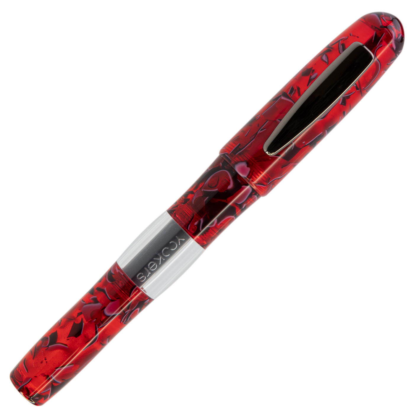 Yookers Gaia Fiber Pen Red/Black Marble Resin