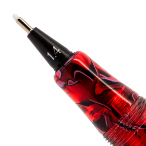 Yookers Front Section for Gaia Fiber Pen Red/Black Marble Resin