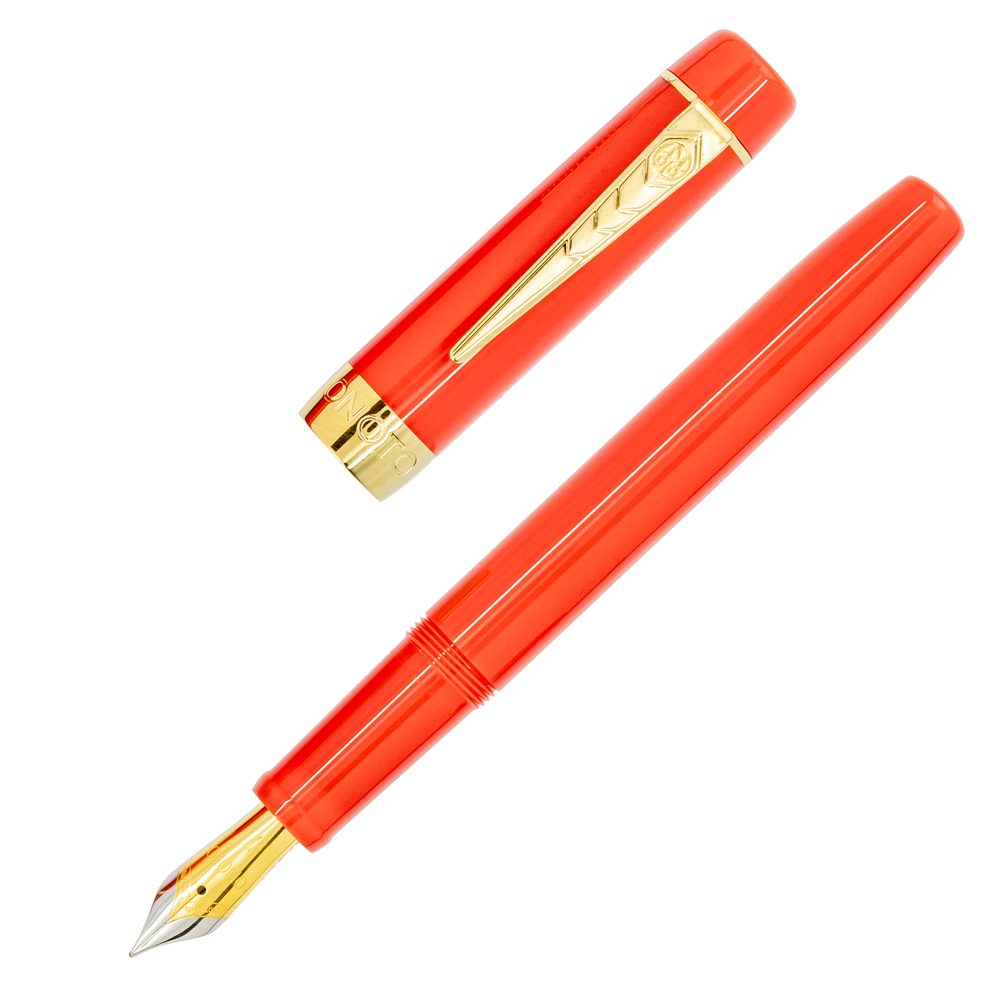 Onoto Scholar Rosso and Gold Trim