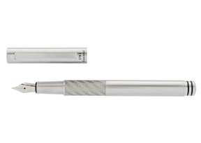 IWI Essential Fountain Pen Silver Fiber