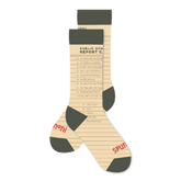 Small & Mighty by Spumoni School Rules Socks - Report Card