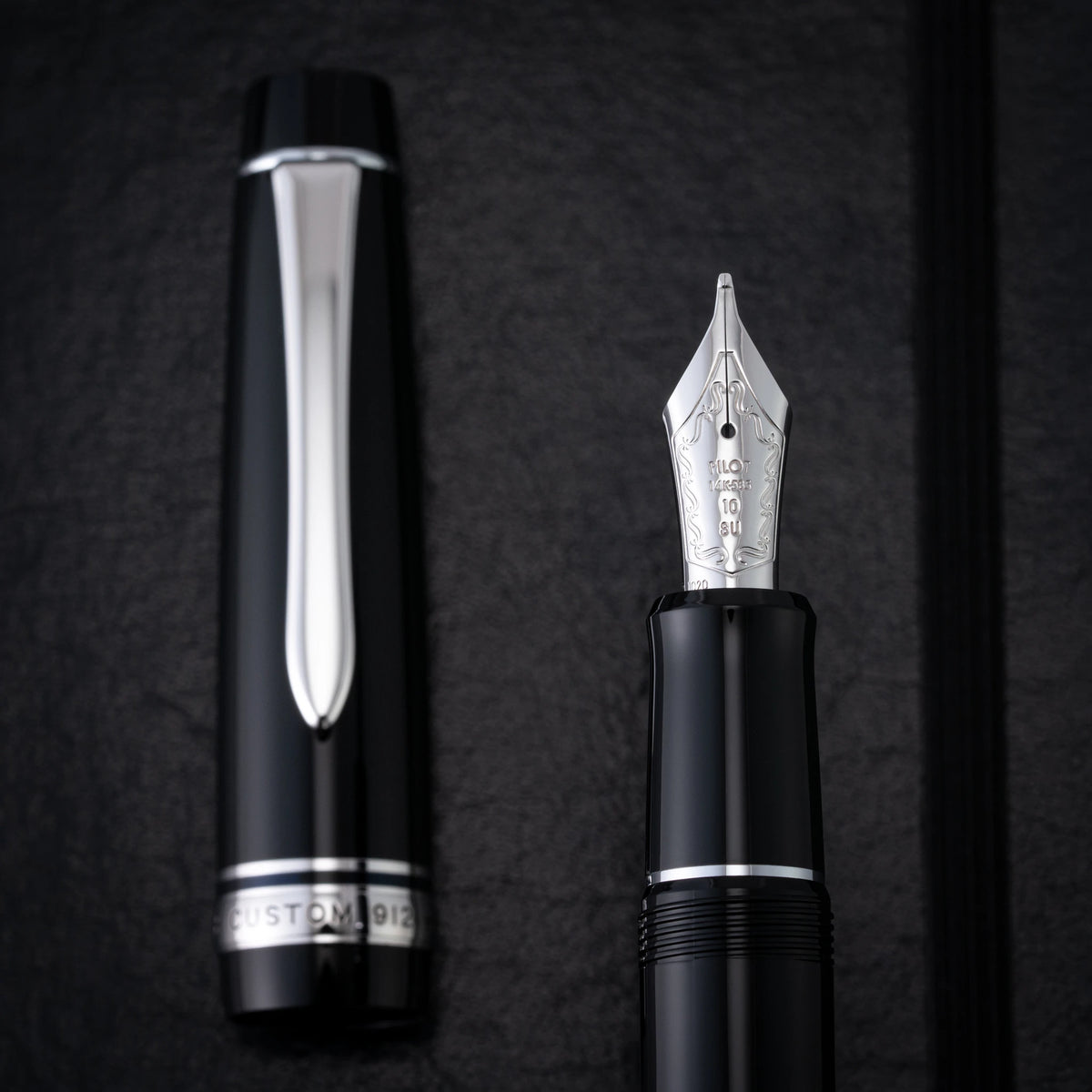 Pilot Custom 912 - Black with Rhodium Trim