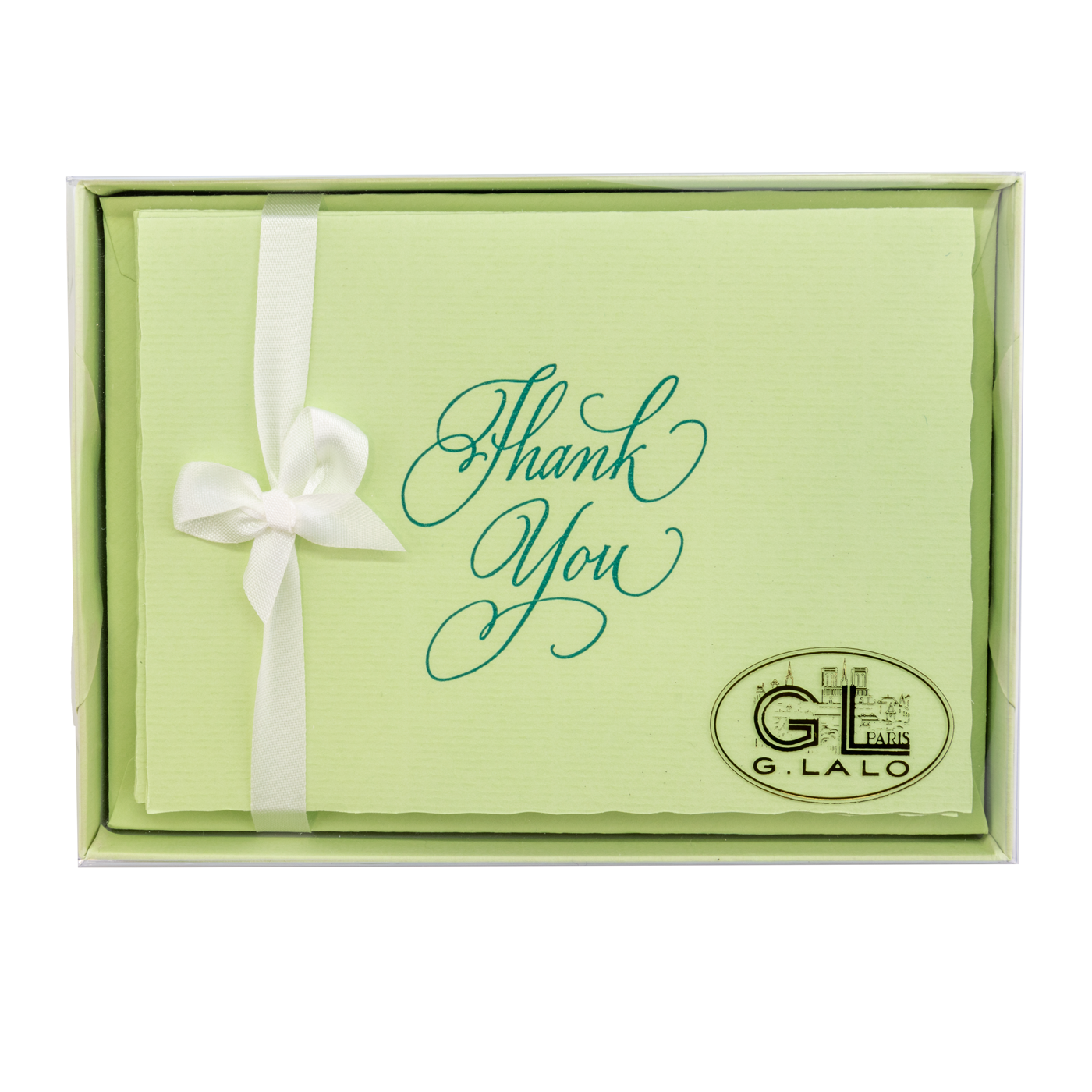 G. Lalo Thank You Gift Box 4 ¼ x 6- Pistachio