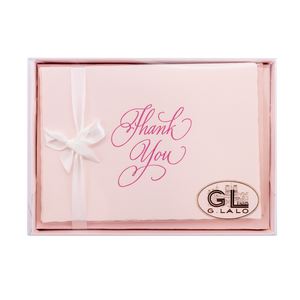 G. Lalo Thank You Gift Box 4 ¼ x 6 - Rose