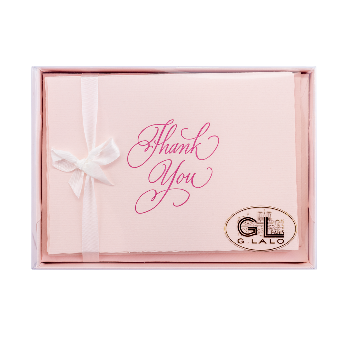 G. Lalo Thank You Gift Box 4 ¼ x 6- Rose