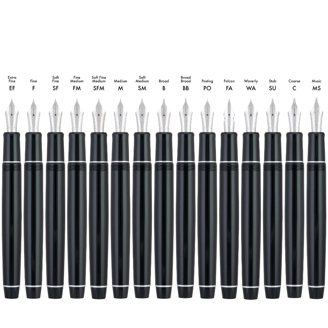 Pilot Custom 912 - Black with Rhodium Trim