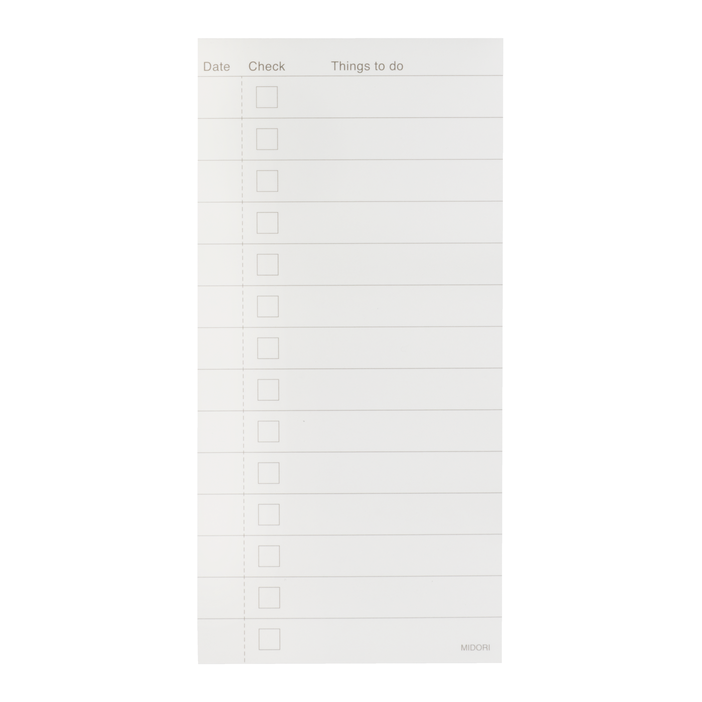 Midori Memo Pad - To Do List Navy