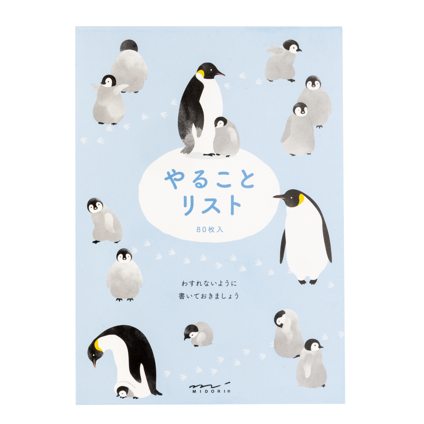 Midori Memo Pad - To Do List - Penguin