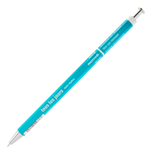Mark's Inc. Days Wooden 0.5mm Ballpoint Pen - Turquoise