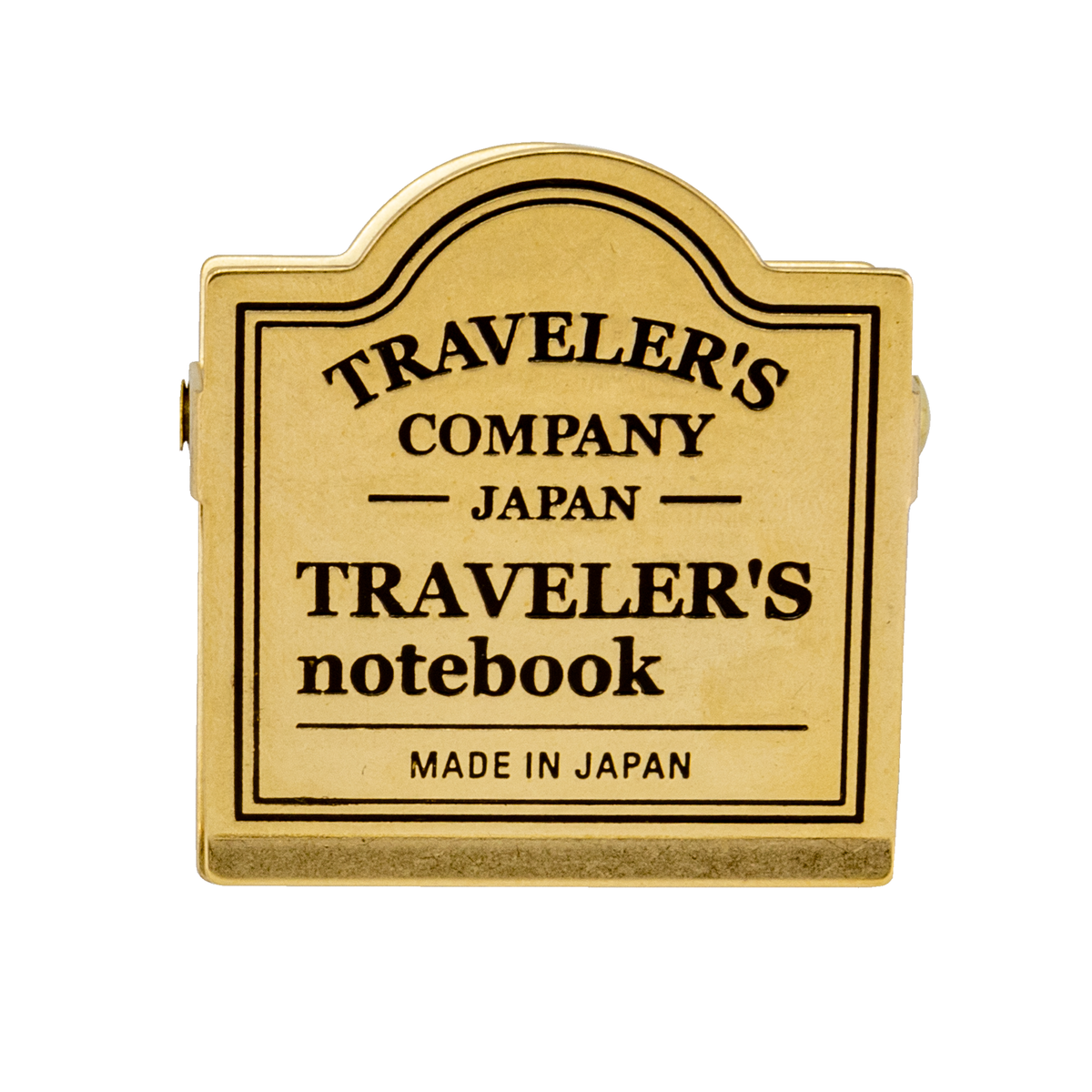 Traveler's Company Traveler's Notebook Brass Clip -Traveler's Logo