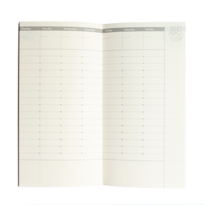 Traveler's Notebook 018 Regular Sized Refill - Free Diary Weekly Vertical